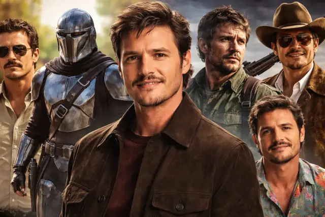 Pedro Pascal w różnych rolach: Mandalorianin, Joel z The Last of Us, postać w kapeluszu. Jego filmy, seriale i programy to prawdziwa gratka dla fanów.