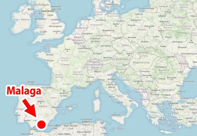 Gdzie leży Malaga? Na mapie Europy, na południu Hiszpanii, nad Morzem Śródziemnym.