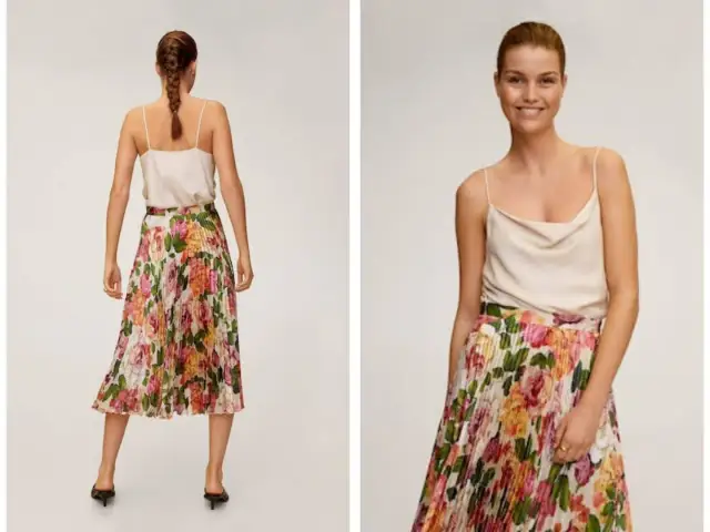 Variedad de faldas midi de Mango: estilos y diseños irresistibles