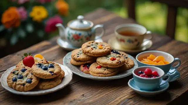 Przepisy na pyszne ciasteczka bez czekolady: Ciastka z owocami
