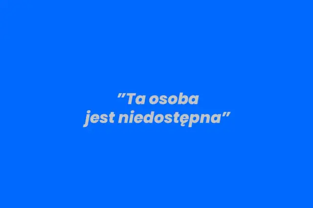 Komunikat: "Ta osoba jest niedostępna w aplikacji Messenger".