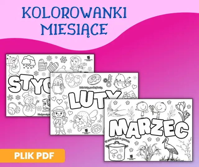 Kolorowanka baśń o 12 miesiącach – edukacyjne materiały dla dzieci