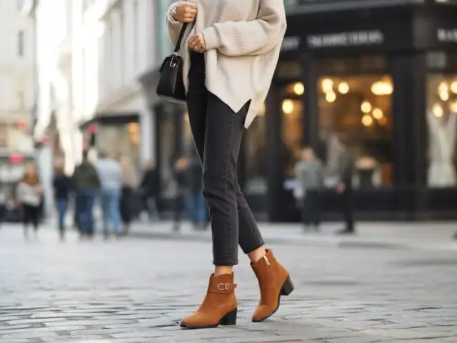 Camelowe botki: 20+ stylizacji, które pokochasz! Inspiracje