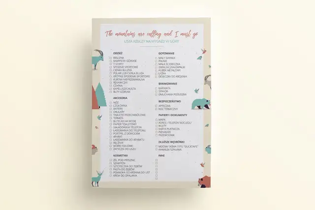 Co zabrać w góry? Kompletna checklista na każdą porę roku!