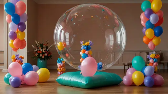 Wyjątkowy balon z balonami w środku - pomysł na niepowtarzalną dekorację