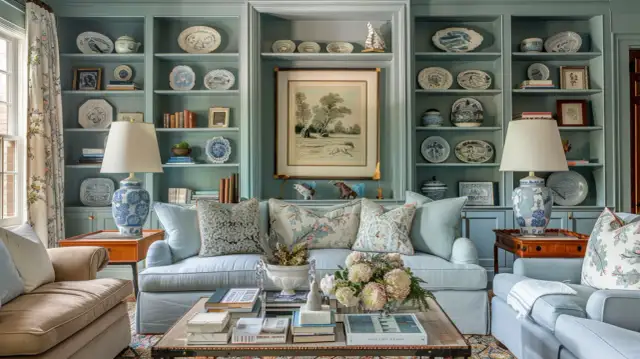 Odcienie koloru niebieskiego: 9 inspiracji do wnętrz