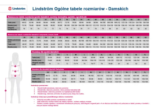 Jakim rozmiarem jest damskie S? Poznaj tabele rozmiarów i właściwe pomiary.