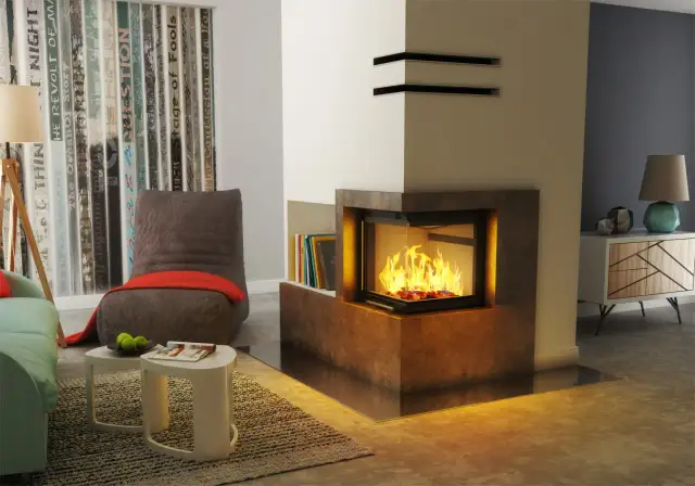 Kominek dwie szyby: zalety i charakterystyka dwustronnego wkładu