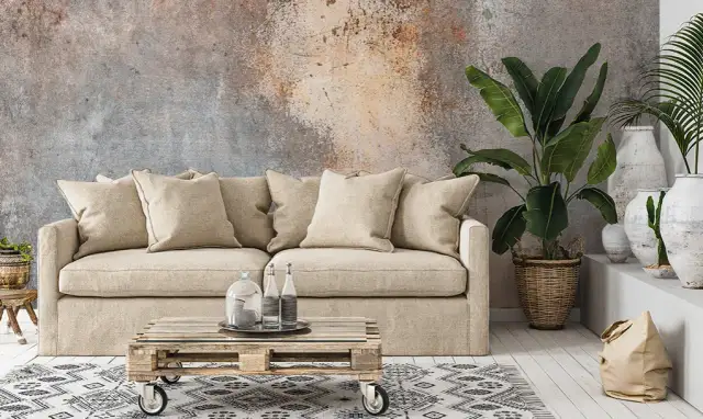 Tapeta jak tynk dekoracyjny – idealna alternatywa dla tradycyjnego tynkowania