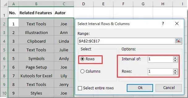 Jak szybko zaznaczać co drugi wiersz w Excel - 3 skuteczne metody