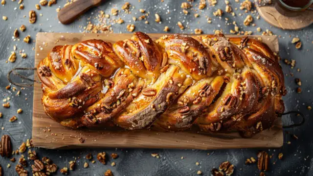 Babka złota - Pyszny przepis z orzechami włoskimi i złocistym lukrem