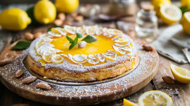 Mazurek lemon curd - Przepis na tradycyjny mazurek z lemon curd