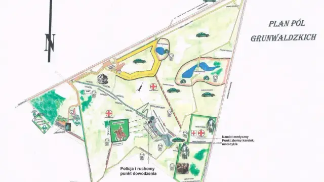 Mapa historycznej bitwy pod Grunwaldem - poznaj dokładną lokalizację pola walk