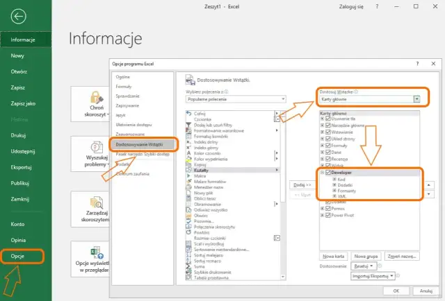 Jak włączyć karty Deweloper w Excelu - szybki poradnik