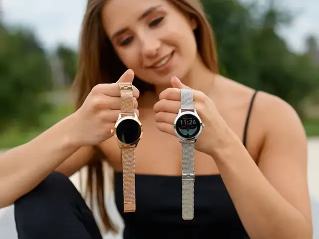 Elegancki zegarek damski z krokomierzem – połączenie stylu i funkcjonalności