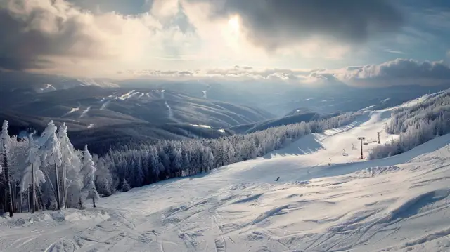 Mosorny Groń: Aktualne warunki pogodowe dla narciarzy i turystów
