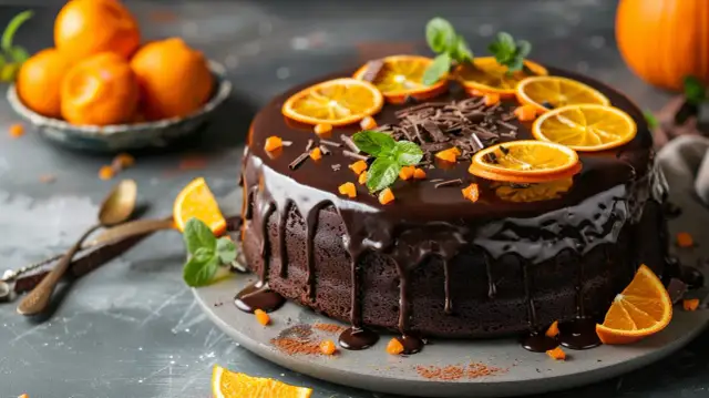 Ciasto dyniowe z pomarańczą - Przepis na ciasto czekoladowo-pomarańczowe