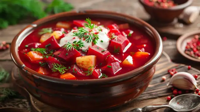 Barszcz ukraiński wege - Prosty przepis na wegetariański barszcz czerwony