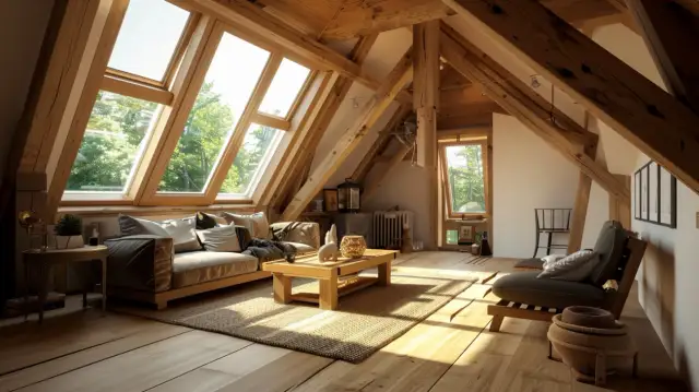 Niezwykły trik na drewniane poddasze pod skosami. Pomysł, który zmieni wnętrze domu