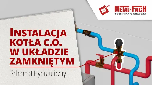 Schemat instalacji centralnego ogrzewania co zamkniętej - kluczowe elementy
