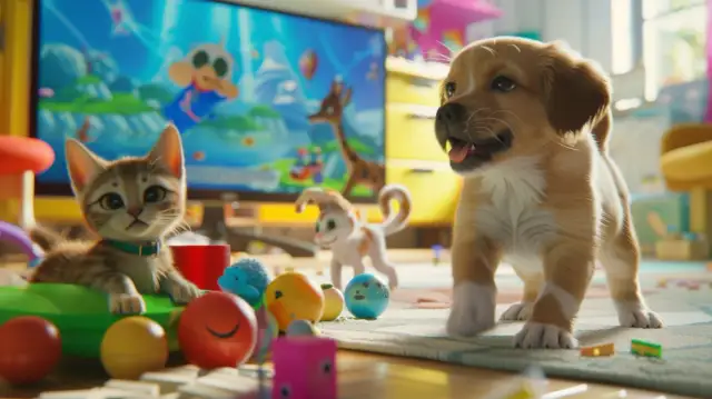 Gry z kotami i psami -  Idealna zabawa dla dzieci z gatunku