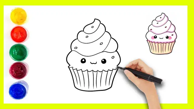 Jak się rysuje babeczkę - proste kroki do pięknego rysunku