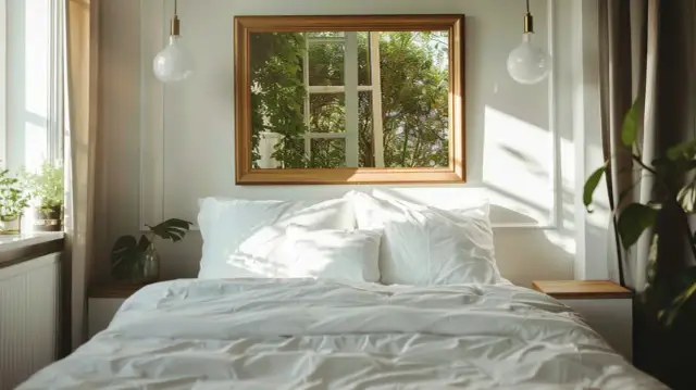 Lustro nad łóżkiem: Jakie ma znaczenie i wpływ na sypialnię?