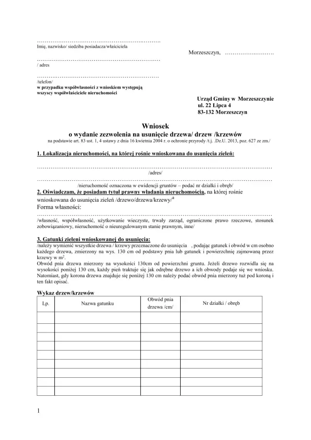 Jak skutecznie uzasadnić wniosek o wycinkę drzew bez konsekwencji prawnych