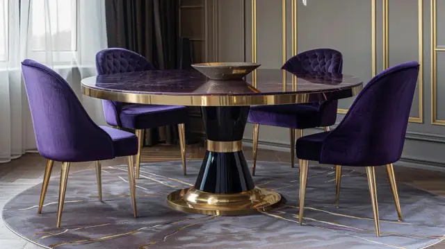 Stół w stylu glamour: Jakie okrągłe stoły glamour rozkładane są najmodniejsze?