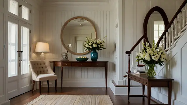 Biała boazeria w przedpokoju - elegancja i styl w Twoim przedpokoju