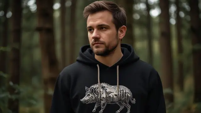 Dlaczego dzik jest trendy? Oto świat bluz męskich z motywami!