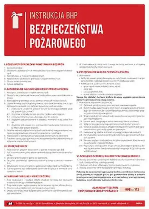Kiedy wymagana jest instrukcja bezpieczeństwa pożarowego? Sprawdź obowiązki