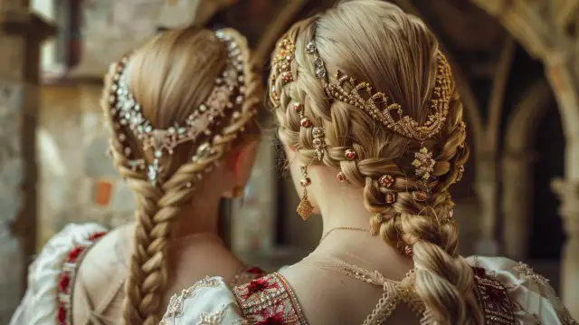 Fryzury dam średniowiecza: Odkryj dawne trendy i ich znaczenie.