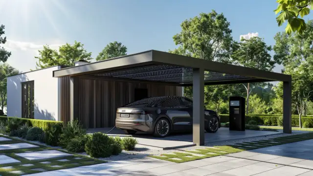 Wiata fotowoltaiczna: 7 zalet, które zaskoczą + przykładowe ceny