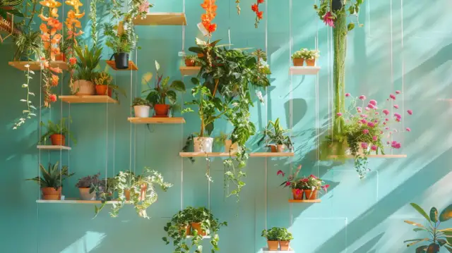 Półka podwieszana pod sufitem: Jak wybrać kwietnik od podłogi do sufitu?