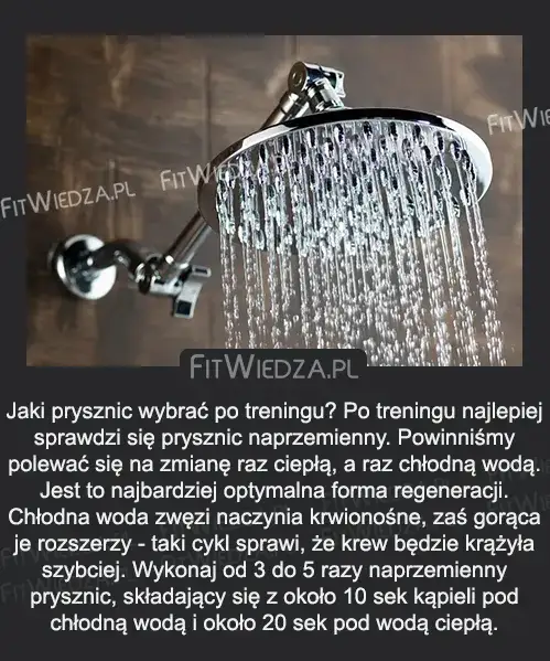 Jaki prysznic po treningu wybrać, by uniknąć bólu mięśni i szybciej się regenerować?