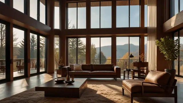 Orzechowe okna: kolor, styl i jak je zastosować w aranżacji wnętrz?