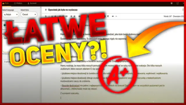 Aplikacja która napisze za ciebie rozprawkę - ułatw sobie naukę