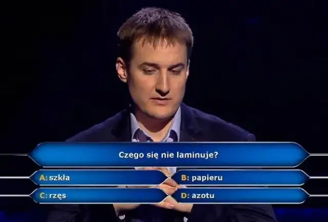 Czego się nie laminuje w Milionerach? Odpowiedź, która zaskakuje