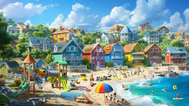 Domki z atrakcjami dla dzieci: Wczasy z animacjami nad morzem