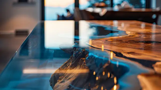 Stół z żywicy i drewna: Jakie szkło wybrać na stół drewniany z żywicą?