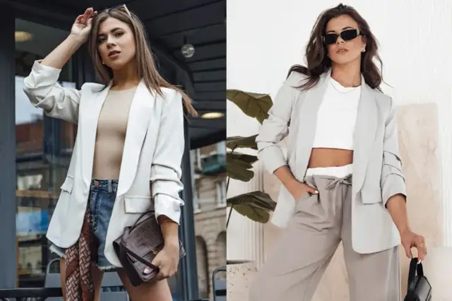 Jaki t shirt do marynarki damskiej, aby wyglądać stylowo i modnie?