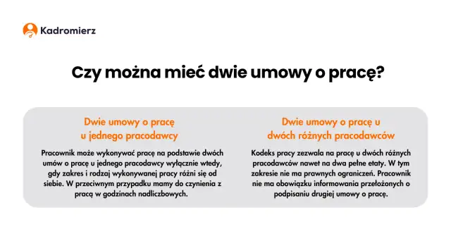 Dwie umowy o pracę u jednego pracodawcy - Przegląd i Porady