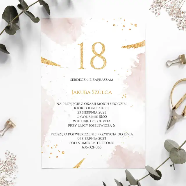 Jak napisać idealne zaproszenie na 18 dla chrzestnej – wzory i porady