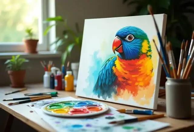 Jak namalować papugę – łatwe techniki i materiały, które musisz znać