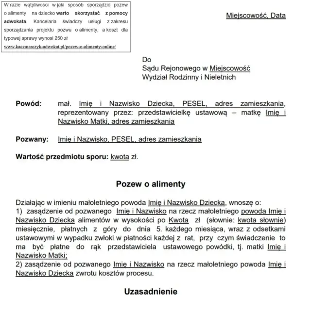 Gdzie złożyć pozew o alimenty, aby uniknąć niepotrzebnych problemów?