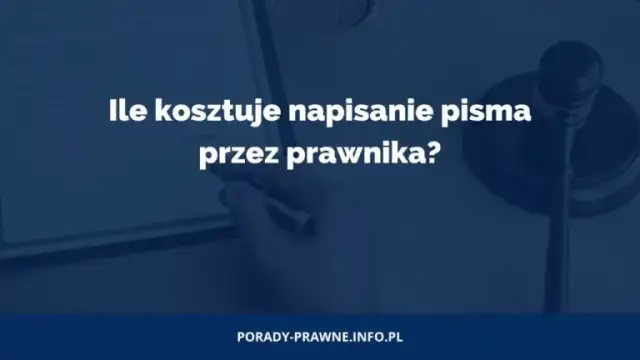 Ile kosztuje napisanie pisma przez prawnika? Sprawdź ceny i porady