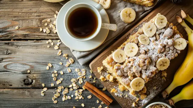 Kruszonka z płatkami owsianymi - Przepis na chlebek bananowy z płatkami