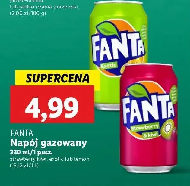 Gdzie kupić Fanta Exotic? Sprawdź najlepsze oferty i ceny
