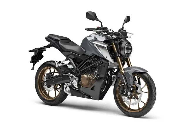 Nowy motocykl Honda CB125R w kolorze szarym. Sprawdź honda motocykle cennik i znajdź swój wymarzony model.